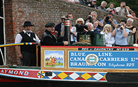 David Suchet opening the Braunston Boat Show